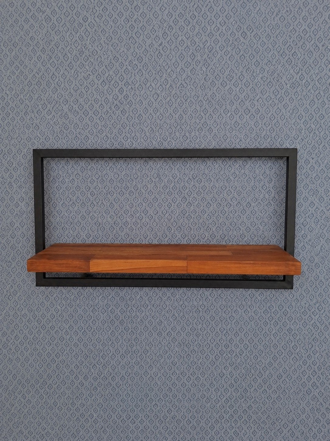 DBbodhi teak wandplank industrieel design - Metaal en Hout, Ophalen, Zo goed als nieuw