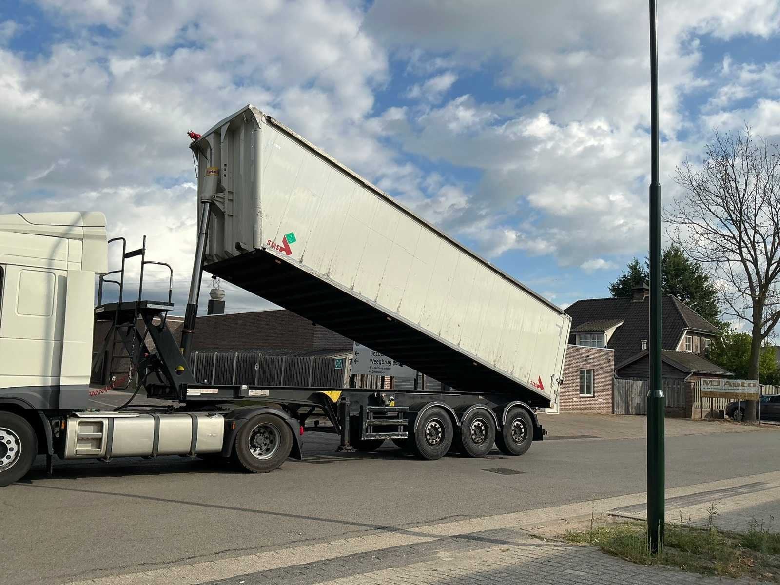 2017 Stas S300CX Kipperoplegger, Overige brandstoffen, Origineel Nederlands, Bedrijf, Aanhangers en Opleggers