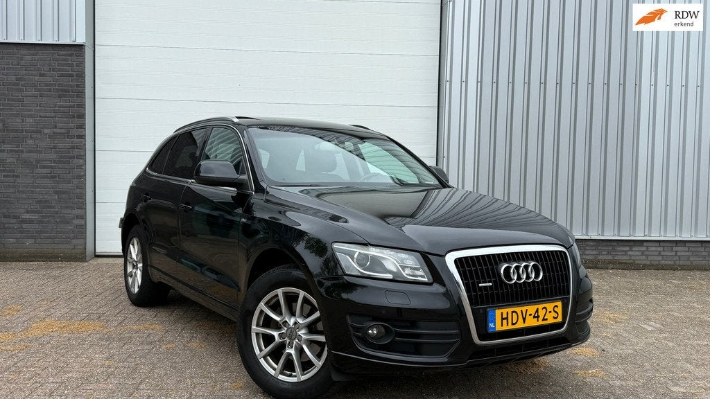 Audi Q5 3.2 FSI Quattro | 6 Cilinder | Panodak | Leder Alcan, Auto's, Audi, Gebruikt, Zwart, 1885 kg, 2120 kg
