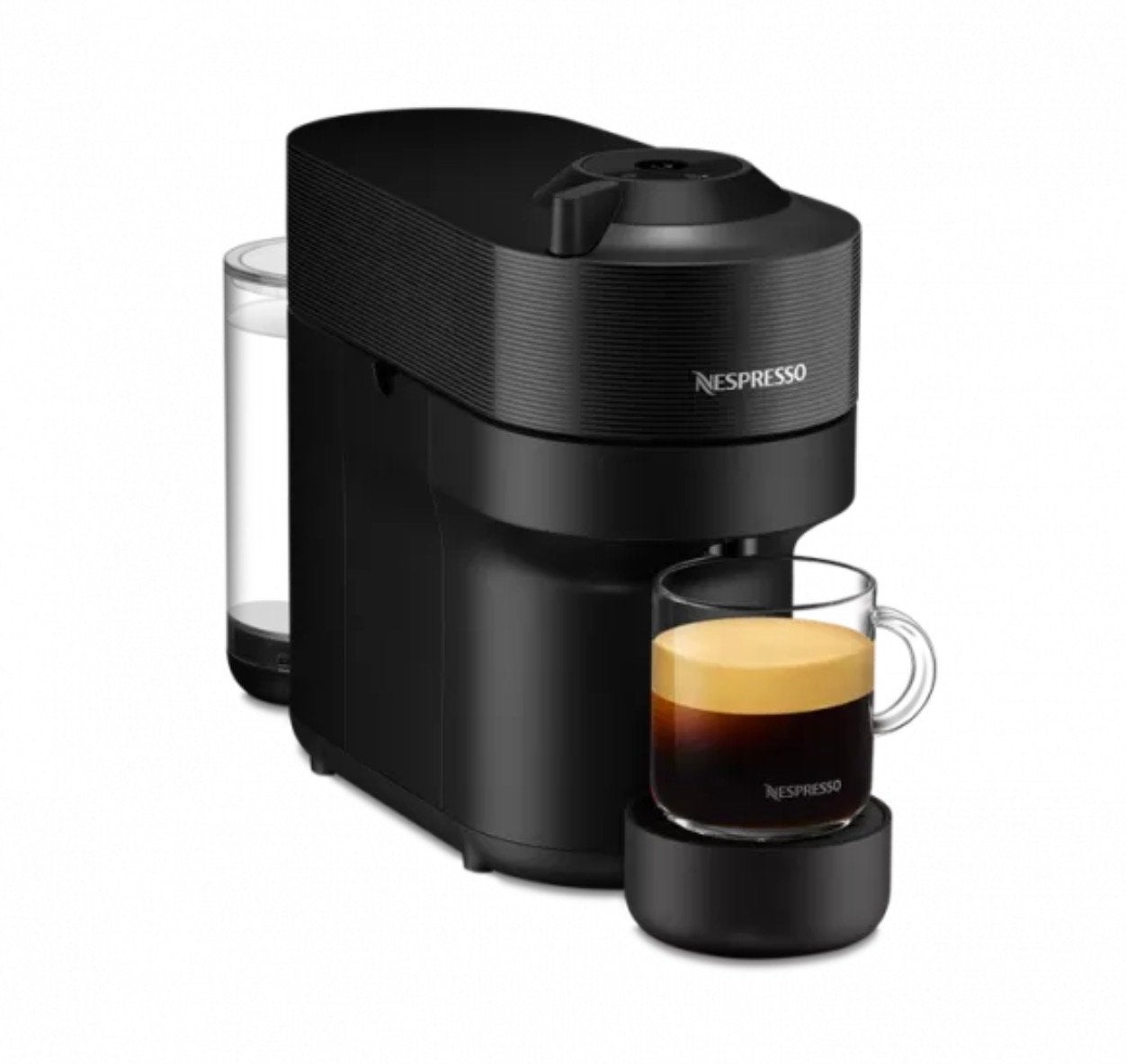 Nespresso Vertuo Pop Koffiemachine Zwart, Ophalen of Verzenden, 2 tot 4 kopjes, Koffiepads en cups, Afneembaar waterreservoir