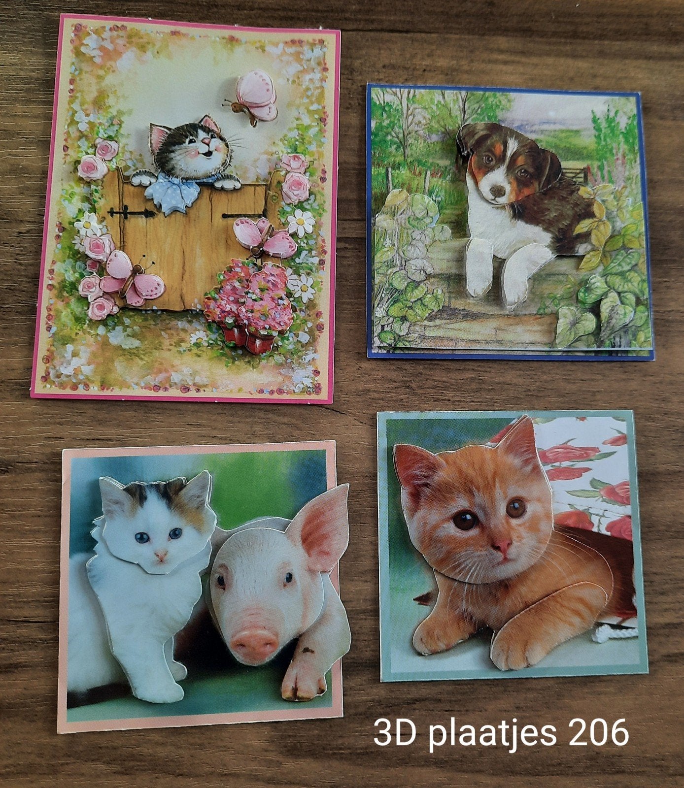 3d Plaatjes 206, Hobby en Vrije tijd, Ophalen of Verzenden, Nieuw, Overige thema's, Knipvel