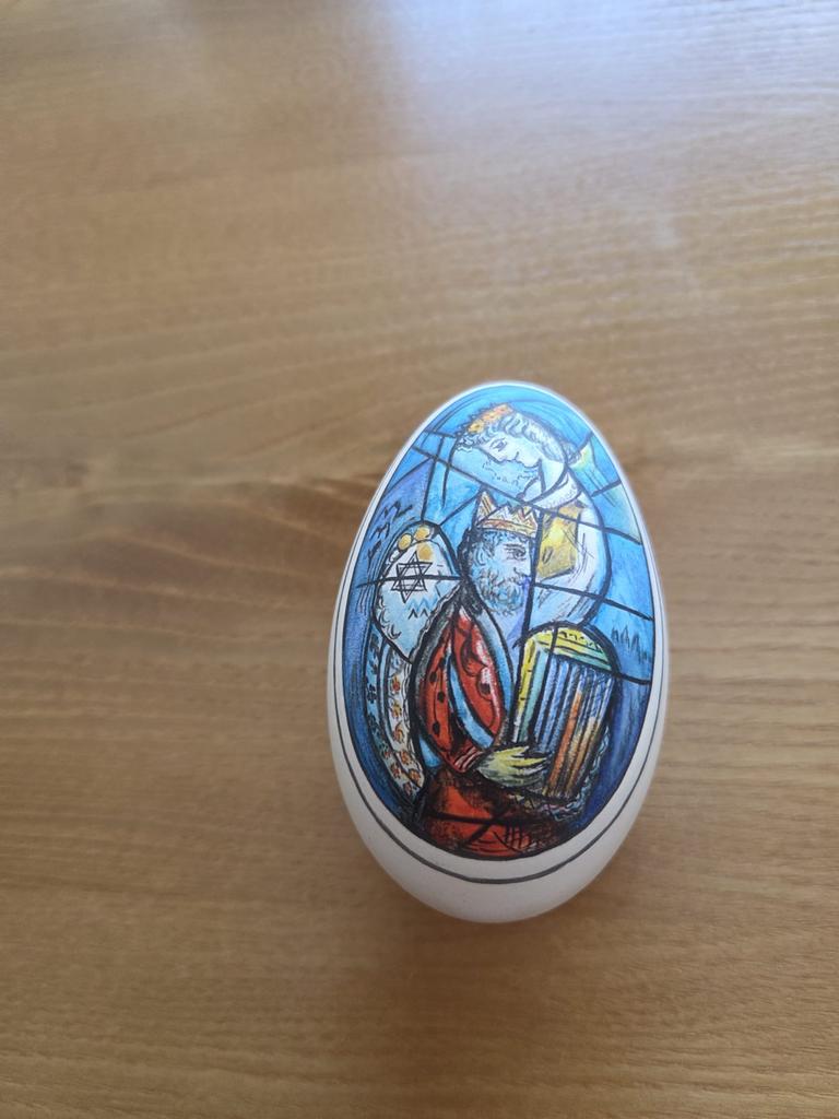 Decoratief ei: Marc Chagall, David en Batseba, Verzamelen, Ophalen of Verzenden, Zo goed als nieuw