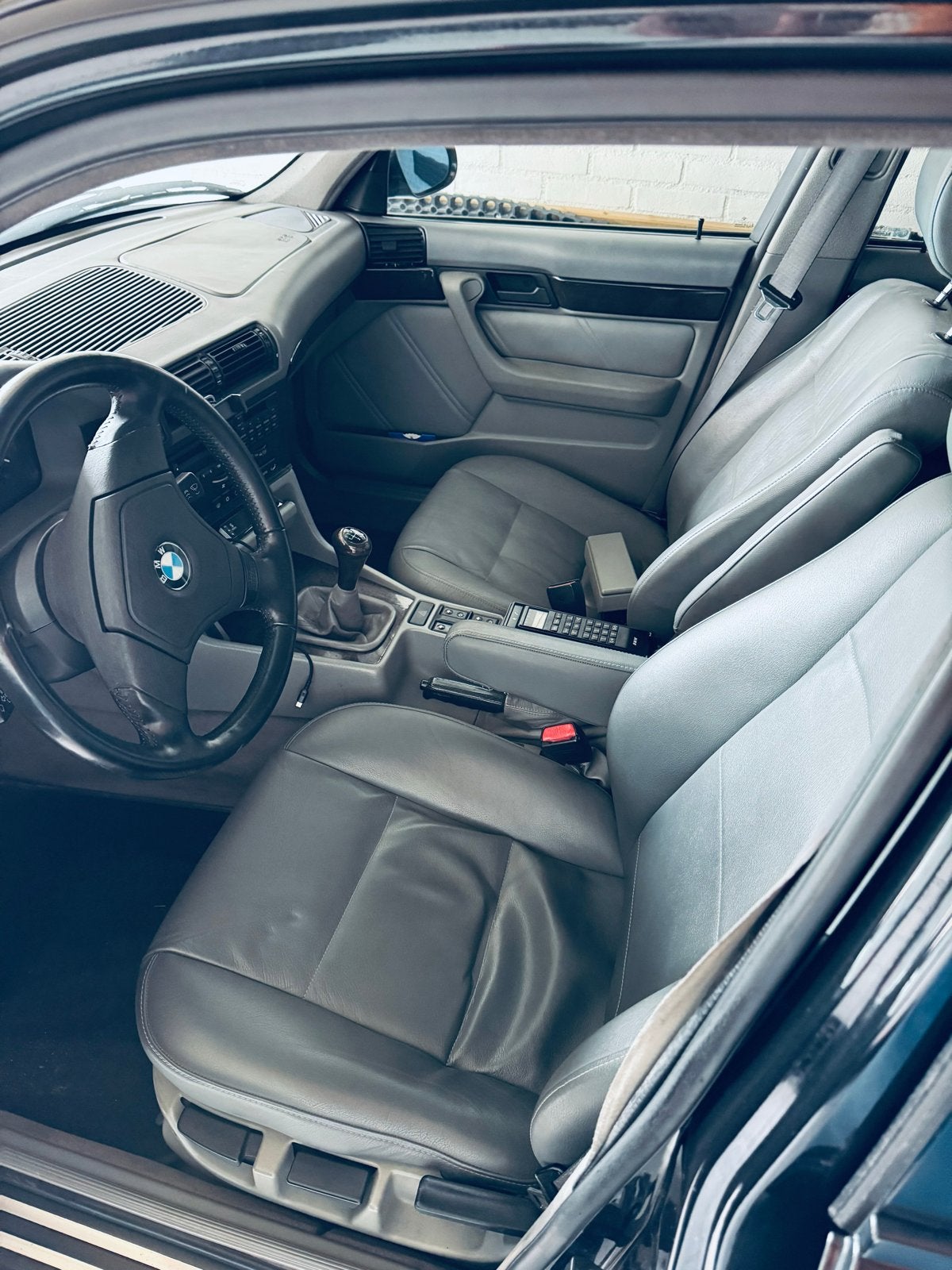BMW E34 / E32 Lederen Interieur - Grijs, Auto-onderdelen, Ophalen, Gebruikt, BMW