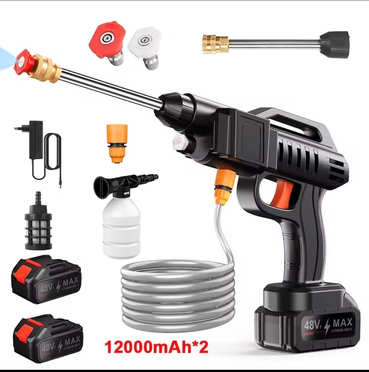 Draagbare Accu Hogedrukreiniger 48V MAX - Nieuw, Ophalen, Nieuw, Elektrisch, Met regelbare waterdruk