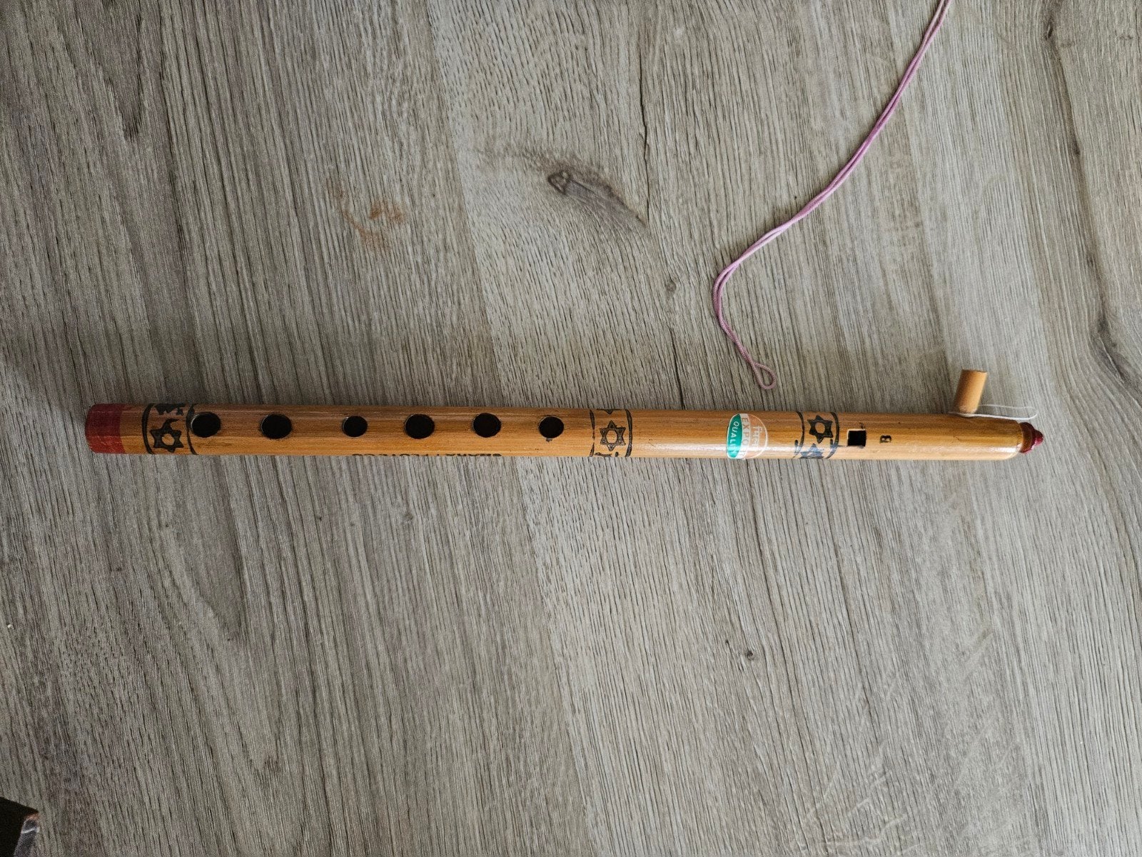 Houten fluit - Handgemaakt - Decoratief of voor beginners, Ophalen of Verzenden, Gebruikt, Dwarsfluit
