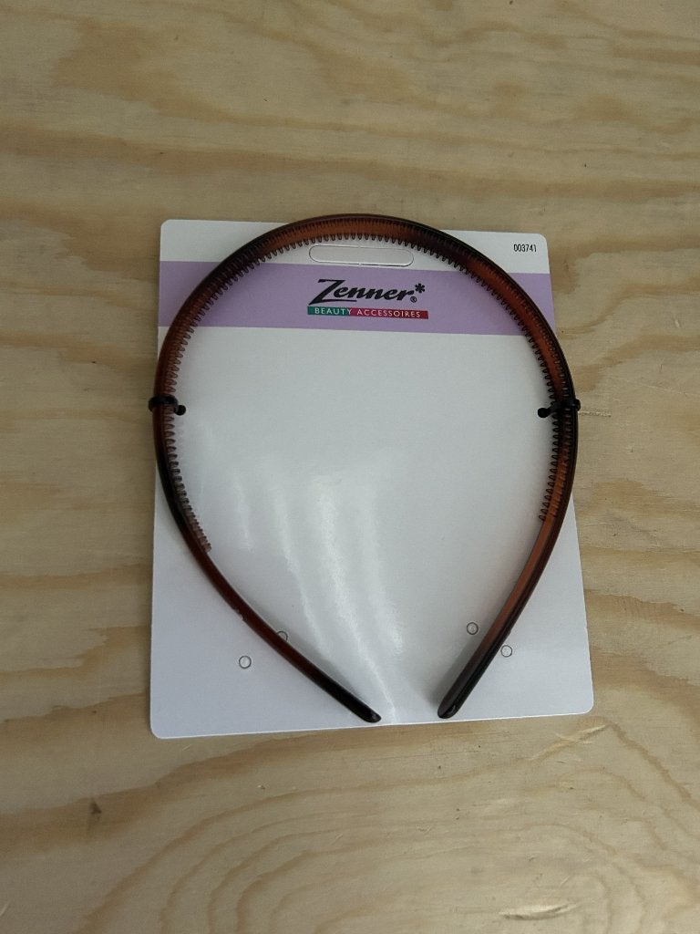 Zenner haarband met tandjes – bruin schildpadmotief, ., Overige typen, Nieuw, Ophalen of Verzenden
