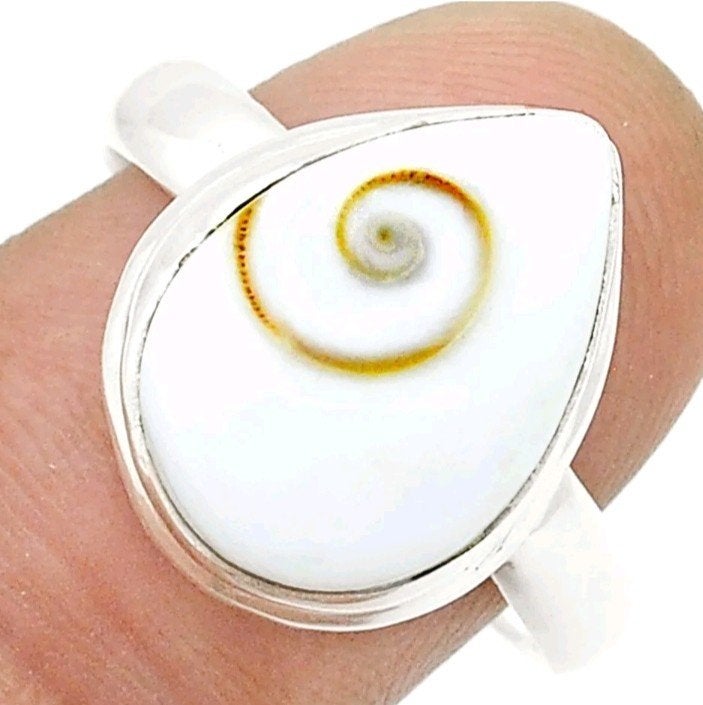 Shiva eye ring maat 18,75, 18 tot 19, Verzenden, Wit, Nieuw