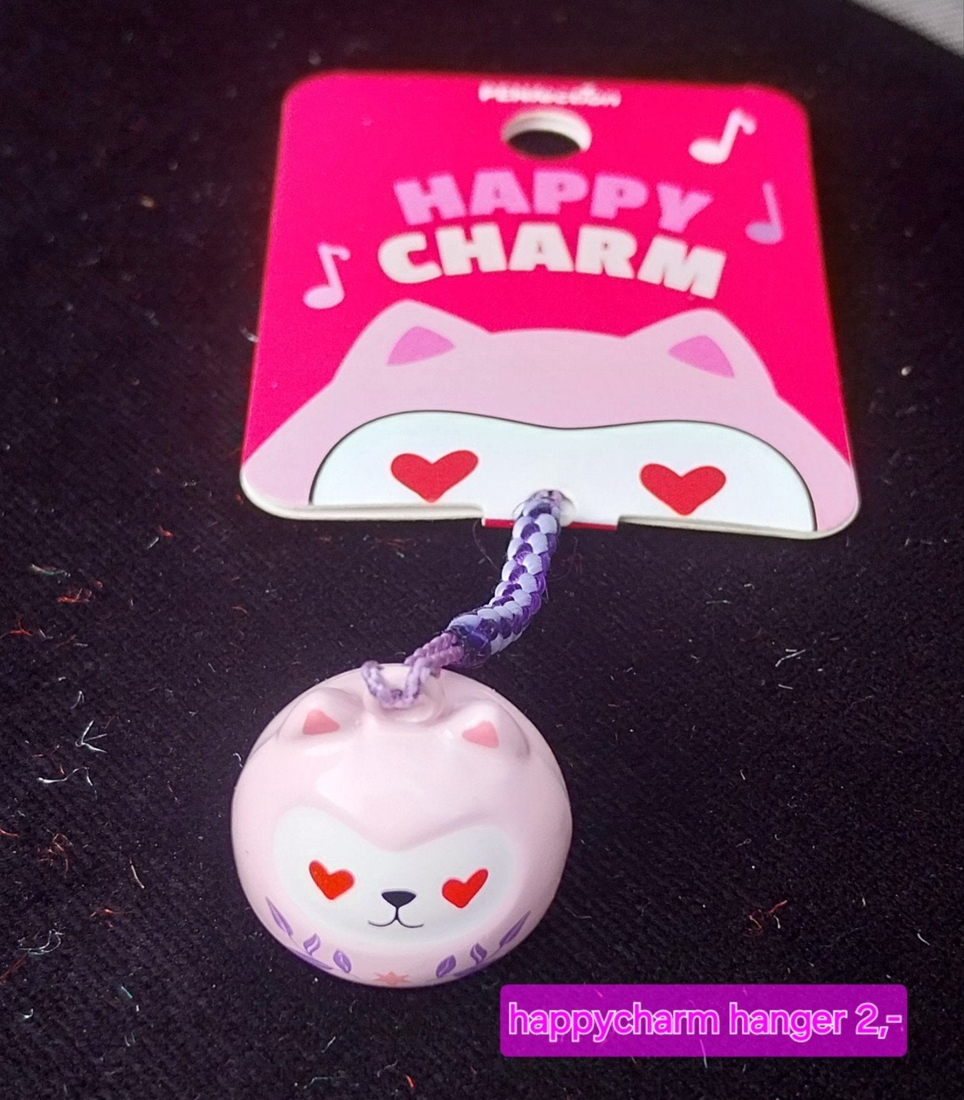 Happy Charm Hanger - Roze Katje, Overige merken, Overige materialen, Nieuw, Ophalen of Verzenden