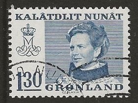 Groenland 18, koningin3 voor corne, Verzenden, Denemarken, Gestempeld