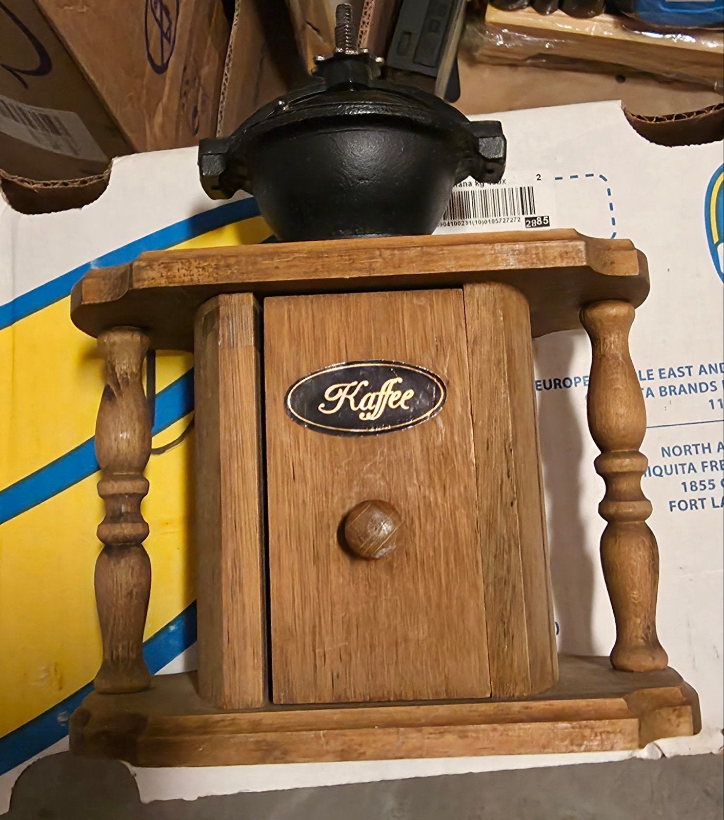 Oude koffiemolen zonder zwengel - Decoratief item, Ophalen of Verzenden