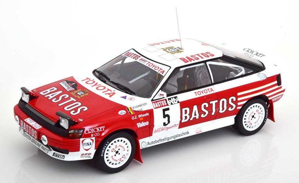 1:18 Toyota Celica GT-Four ST165 #5 - Haspengouw Rally 1990, Hobby en Vrije tijd, Modelauto's | 1:18, Overige merken, Ixo, Auto