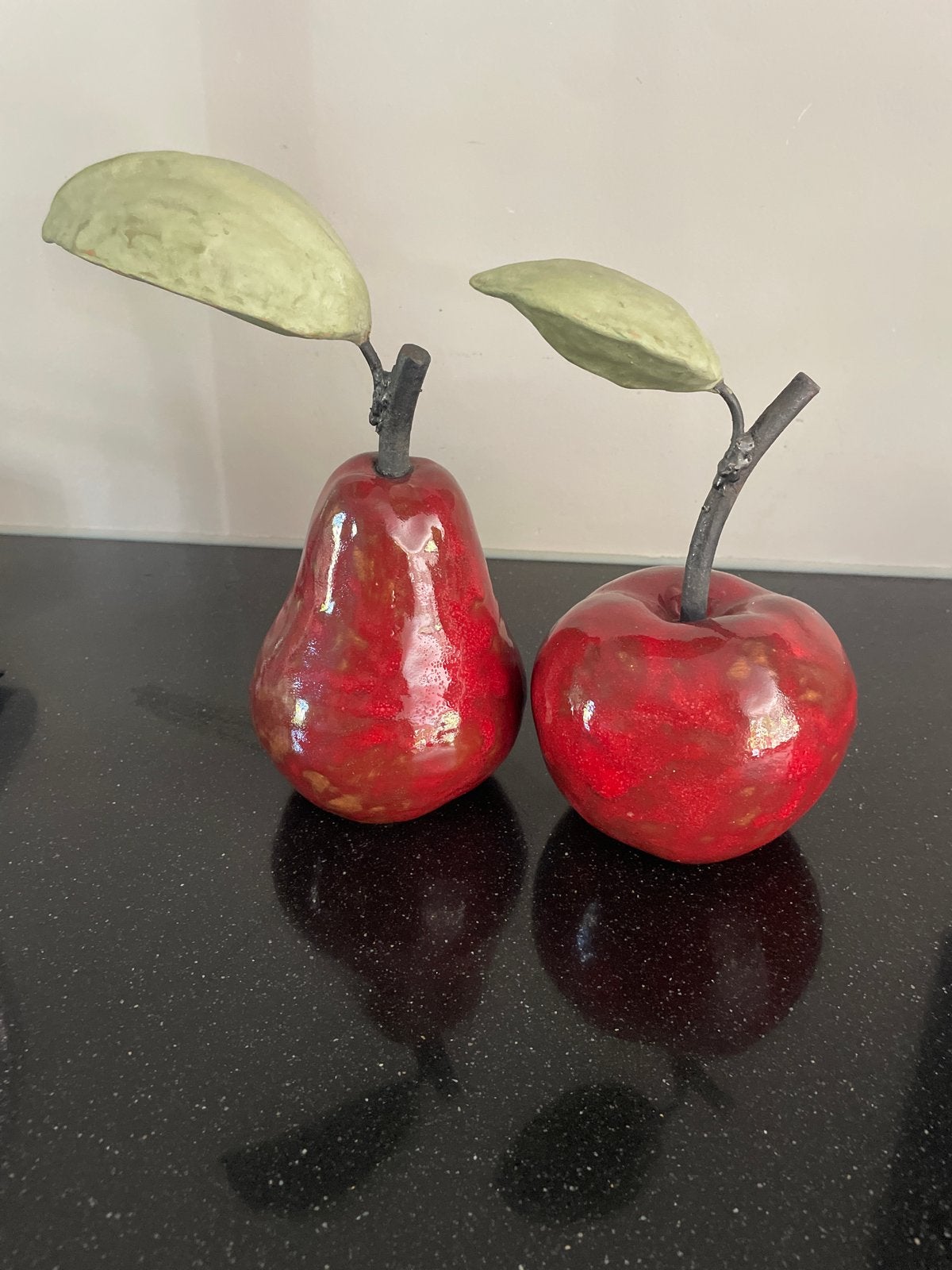 Decoratieve fruitset: appel, peer en carambola, Gebruikt, Meerkleurig, Ophalen of Verzenden, Modern