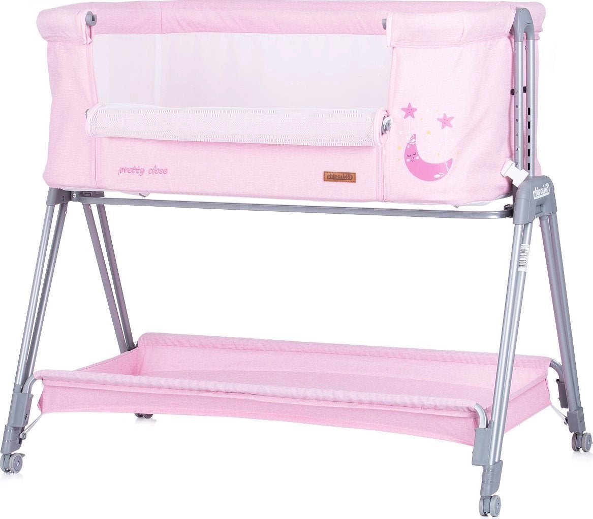 Roze Co-sleeper Wiegje, Ophalen, Zo goed als nieuw, Wieg