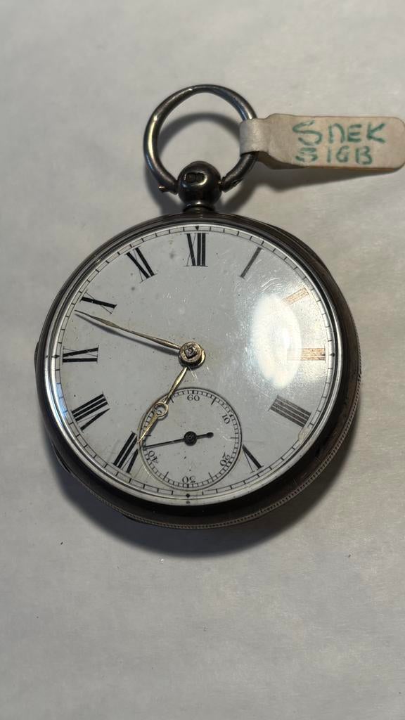 Zilveren snek zak horloge, Ophalen of Verzenden