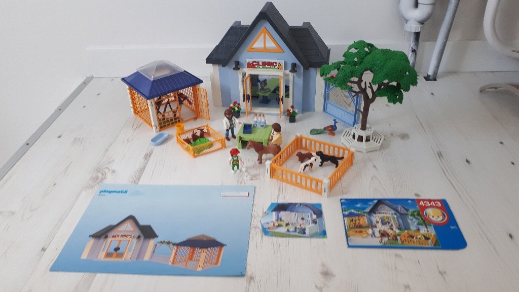 Playmobil Dierenkliniek (4343), compleet, Kinderen en Baby's, Speelgoed | Playmobil, Ophalen of Verzenden, Zo goed als nieuw, Complete set
