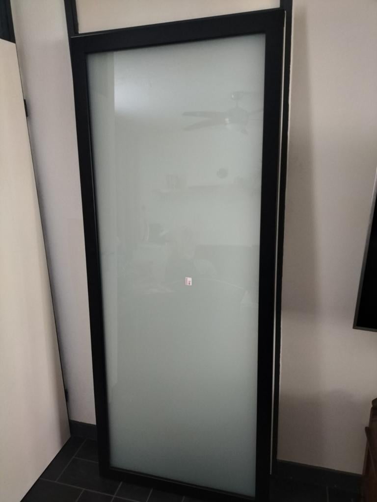Cando binnendeur Burnley 201,5X83cm stomp matglas 3scharnier, Ophalen of Verzenden, Minder dan 80 cm, Glasplaat, 160 cm of meer