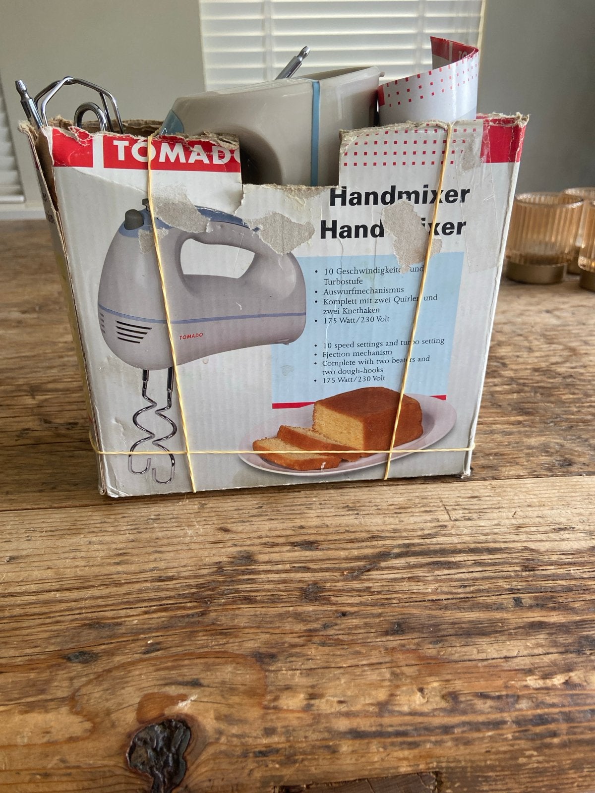 Tomado Handmixer - 10 snelheden en turbofunctie, Ophalen, Gebruikt, 3 snelheden of meer