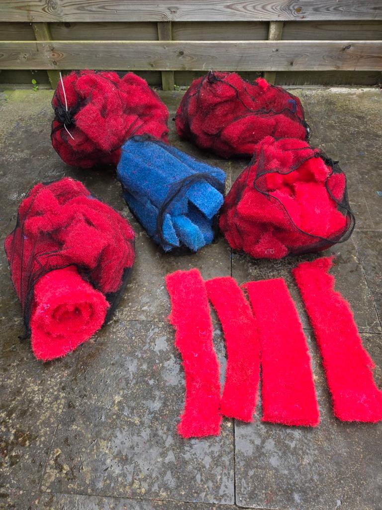 Red-X Vijver Filtermateriaal, totaal 4 + 1 zakken, Ophalen, Gebruikt, Vijverfilter