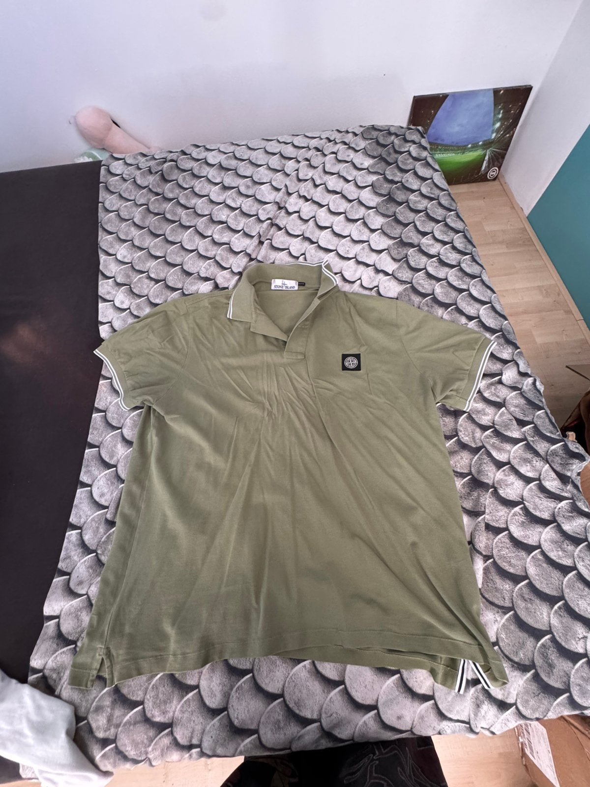 Stone island polo olijfgroen, Kleding | Heren, Ophalen of Verzenden, Zo goed als nieuw, Overige maten, Groen