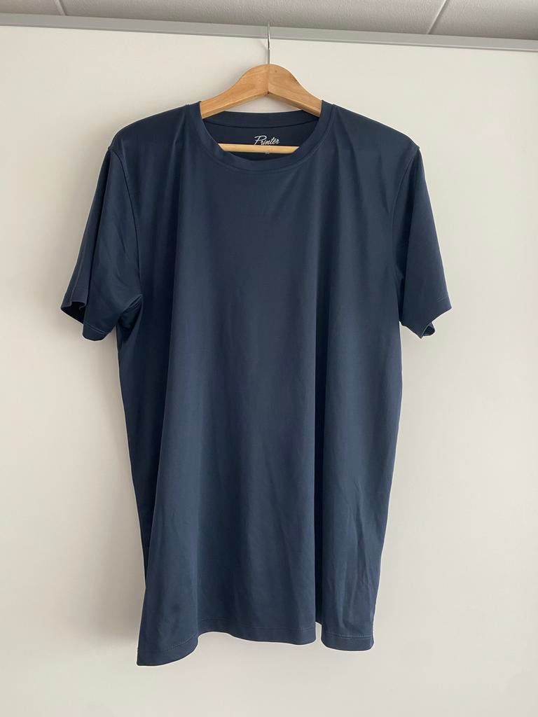 3x Printer sportshirts blauw XL met print ROC Twente, Ophalen of Verzenden, Maat 56/58 (XL), Blauw