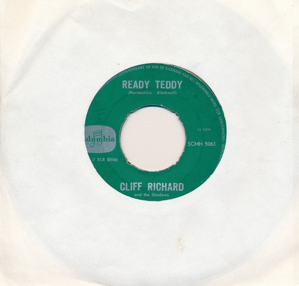 537 Cliff Richard - Ready Teddy (1960), Ophalen of Verzenden, Gebruikt, 7 inch, Pop
