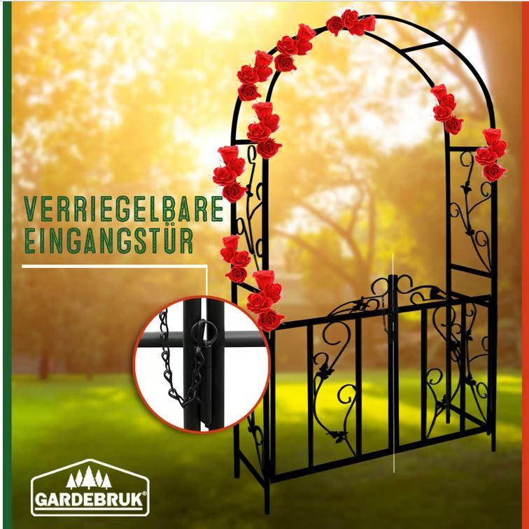Rozenboog pergola met hekje tuinboog ijzer GRATIS BEZORGD!, Tuin en Terras, Met poort, Verzenden, Nieuw, Nvt