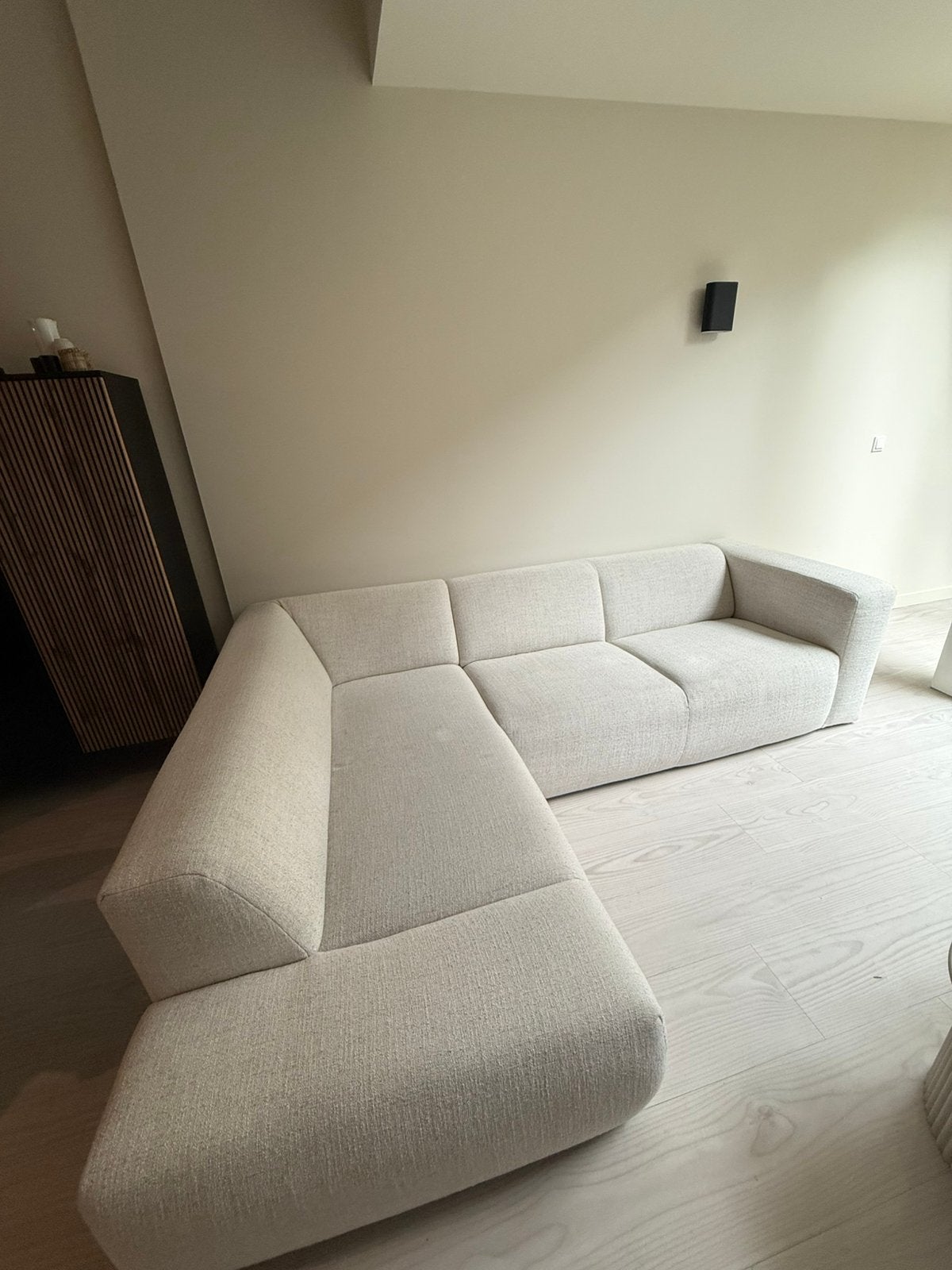 Loods5 beige hoekbank, Ophalen, Gebruikt