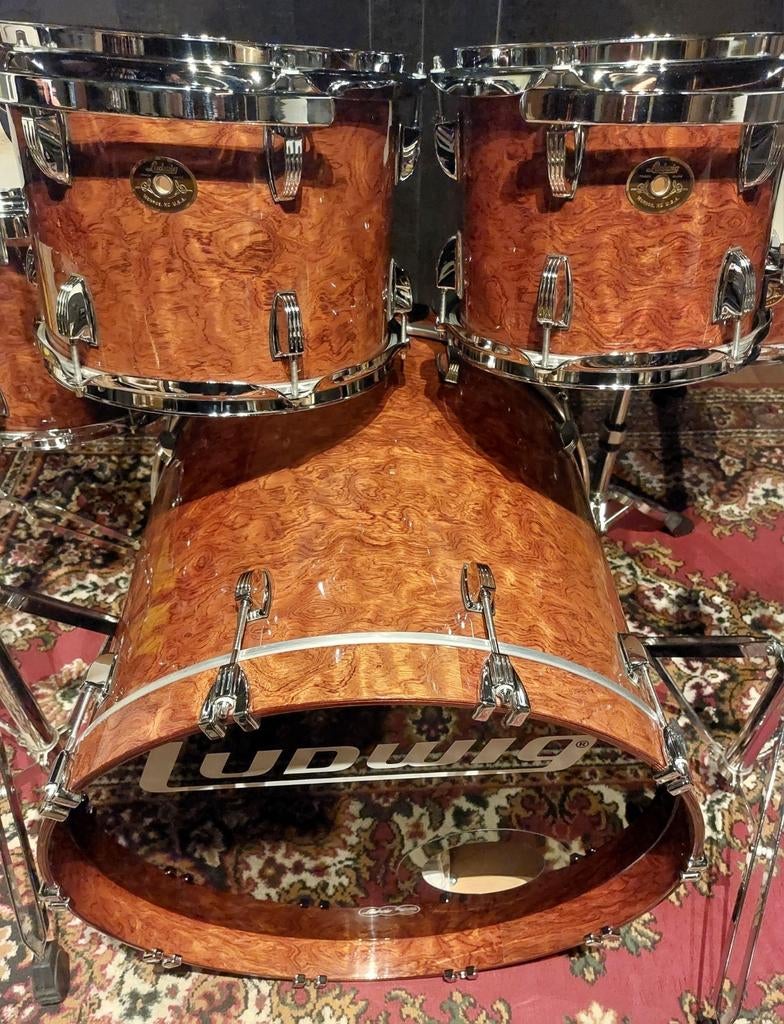 Ludwig CM Exotic African Waterfall Bubinga, Ophalen of Verzenden, Sesamstraat 4, Ludwig, Ludwig drums
