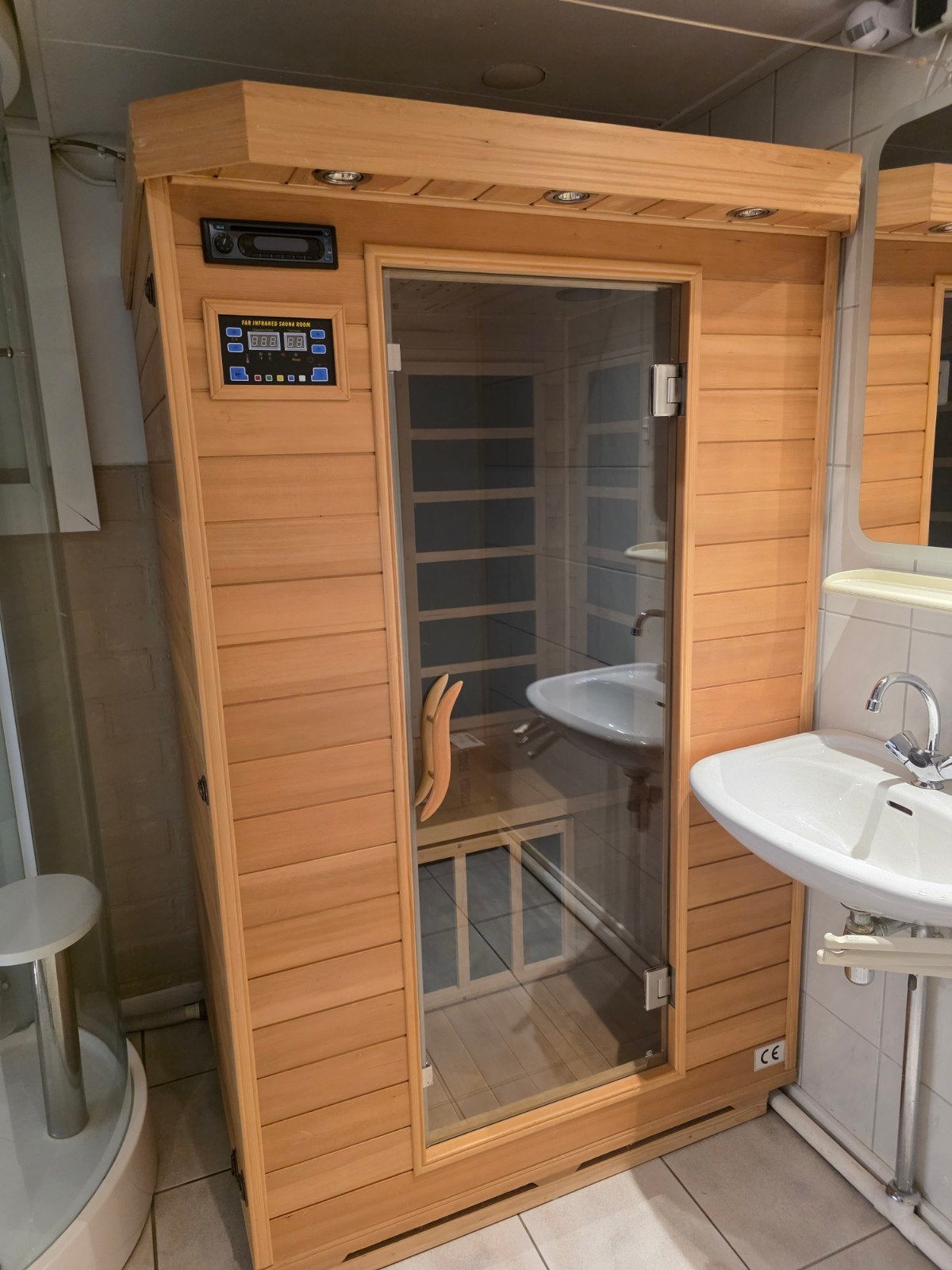 Infrarood sauna - Compact en compleet, Ophalen, Zo goed als nieuw, Infrarood, Complete sauna