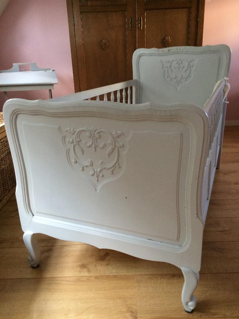 Brocante ledikantje, Ophalen, Gebruikt, Ledikant