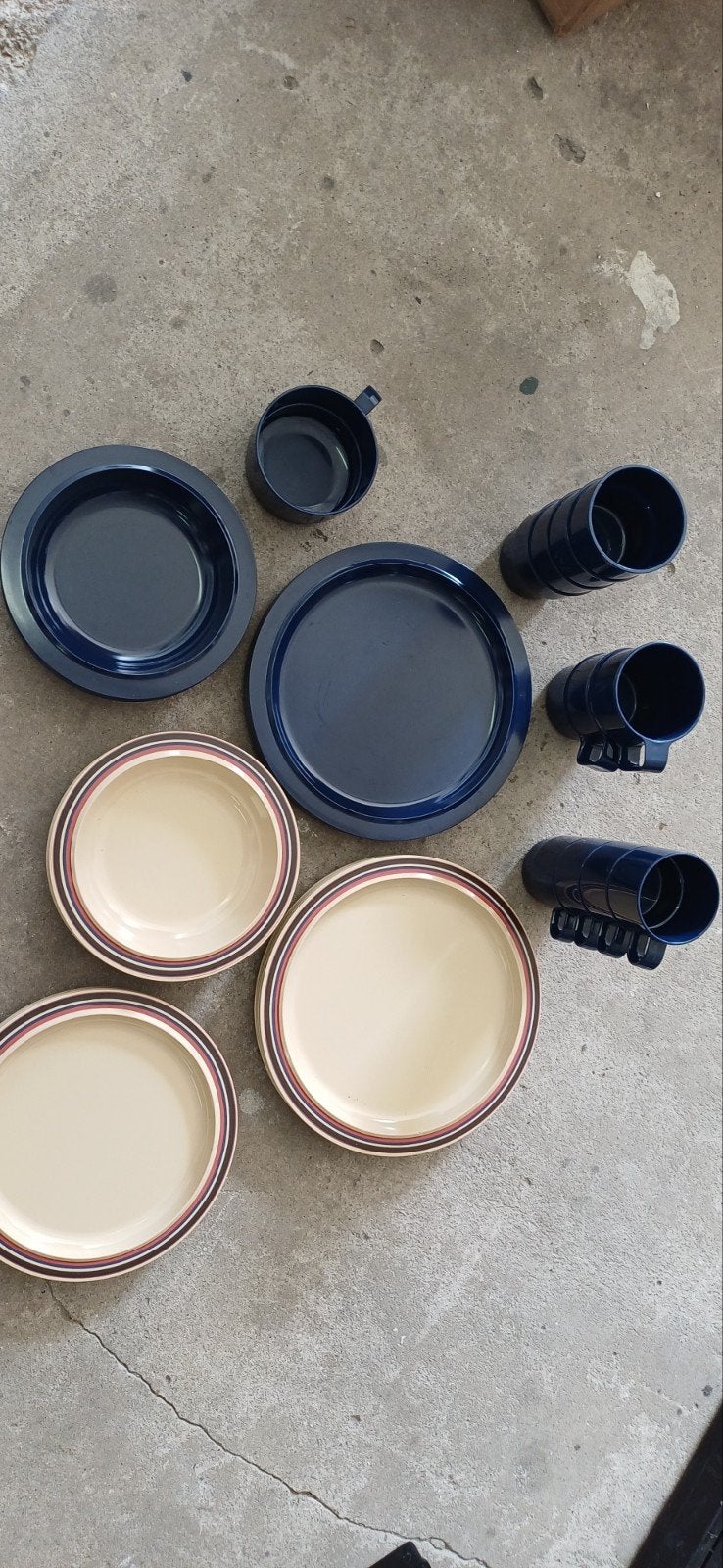 Mepal retro servies set, Ophalen of Verzenden