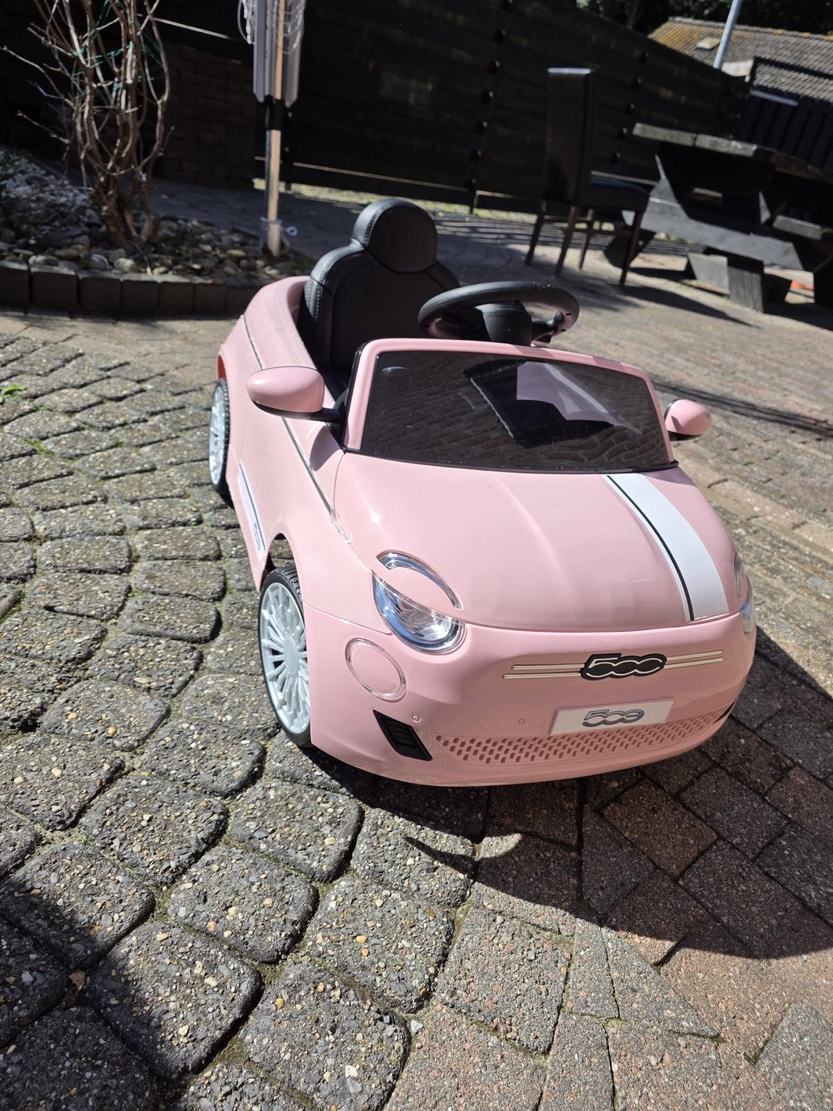 Roze Fiat 500 elektrische kinderauto, Nieuw