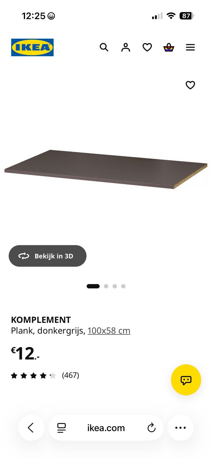 5x komplement plank pax kast 100x58, Ophalen, Zo goed als nieuw