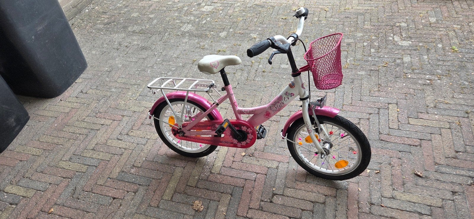 Loekie Prinses 16 inch kinderfiets, Fietsen en Brommers, Fietsen | Kinderfietsjes, Ophalen, Terugtraprem, Loekie Prinses, 16 tot 20 inch