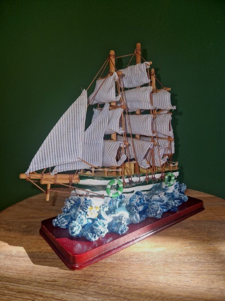 Decoratief Zeilschip op standaard - Maritieme Decoratie, Ophalen, Gebruikt