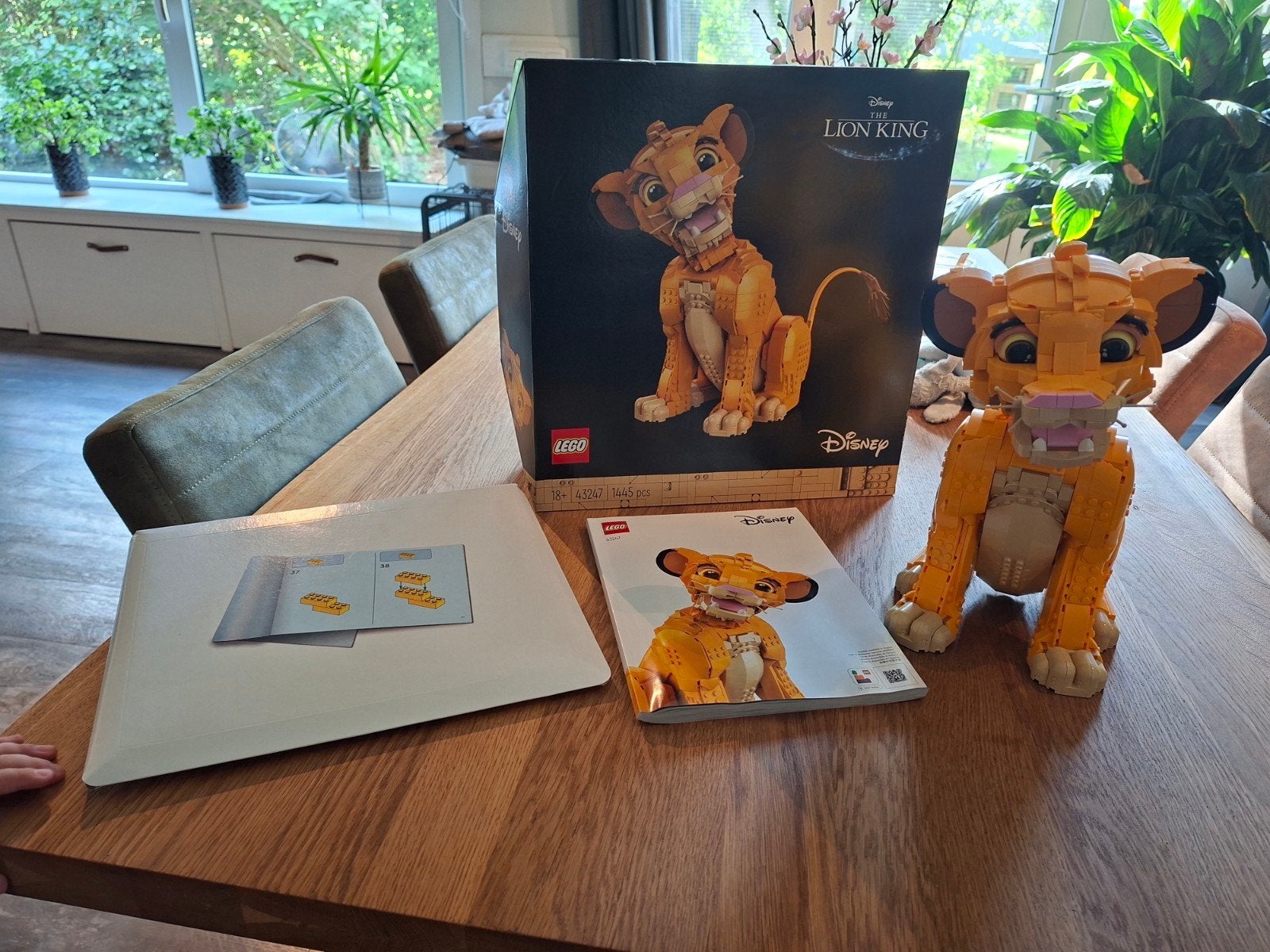 Lego Disney De Leeuwenkoning Simba 43247, Compleet, Lego, Ophalen of Verzenden, Zo goed als nieuw
