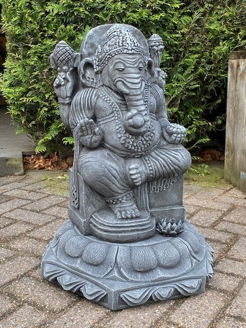 Ganesha met zuil nr., Ophalen, Nieuw, Beton, Overige typen