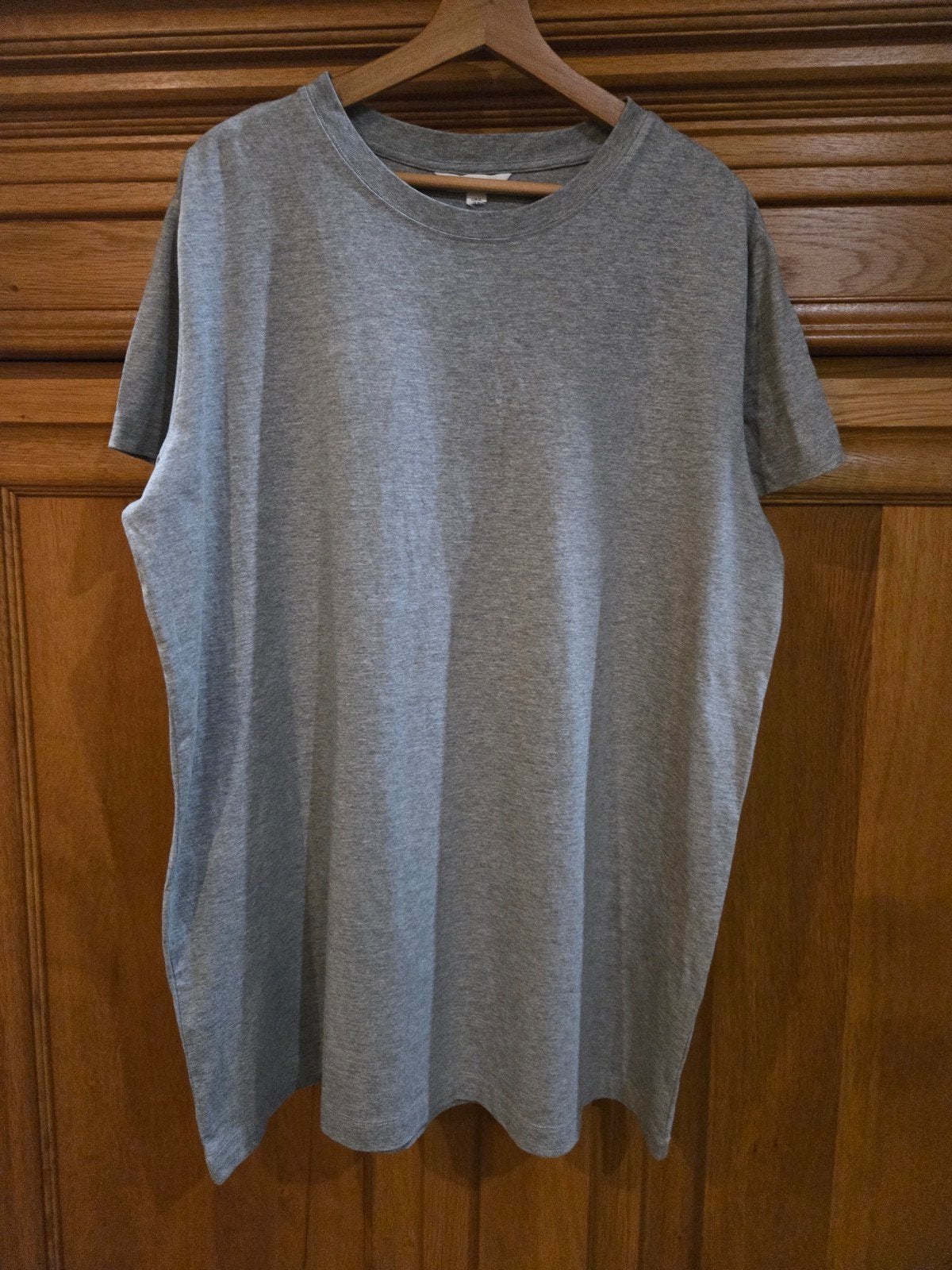 H&M grijze t-shirt jurk Maat XL, H&M, Verzenden, Maat 46/48 (XL) of groter, Zo goed als nieuw