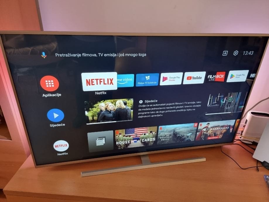 50 inch Philips 4k smart tv ambilight., Ophalen, Philips, LED, 50 Hz