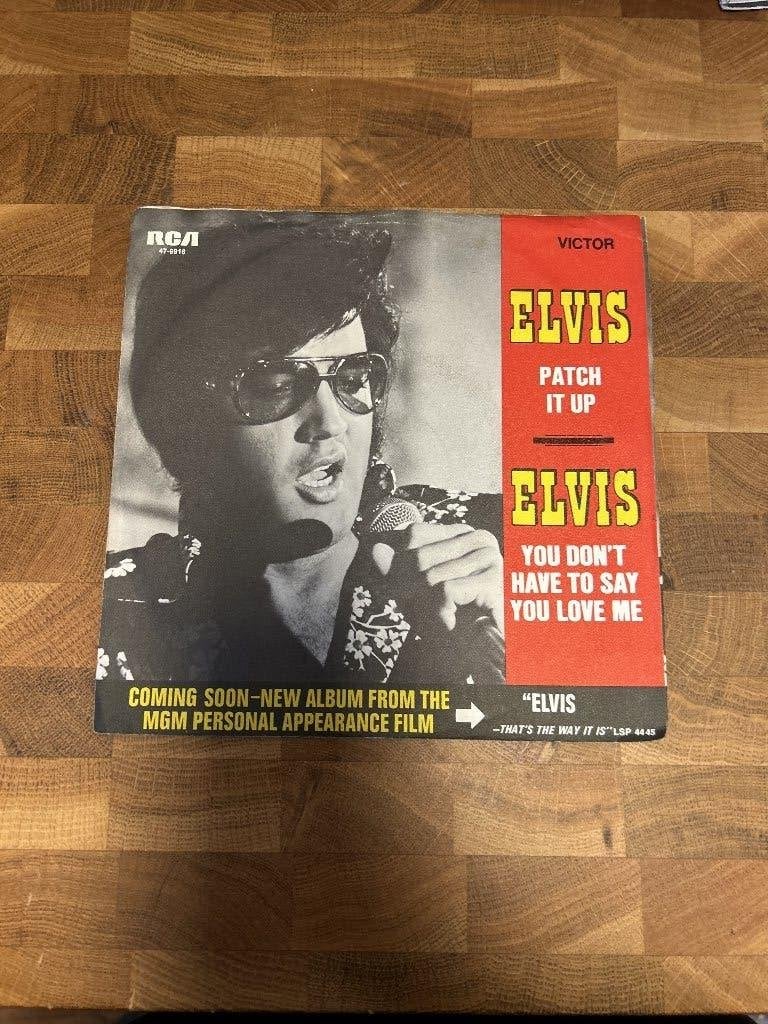 Elvis Presley Patch it up single, Ophalen of Verzenden, Gebruikt, Pop