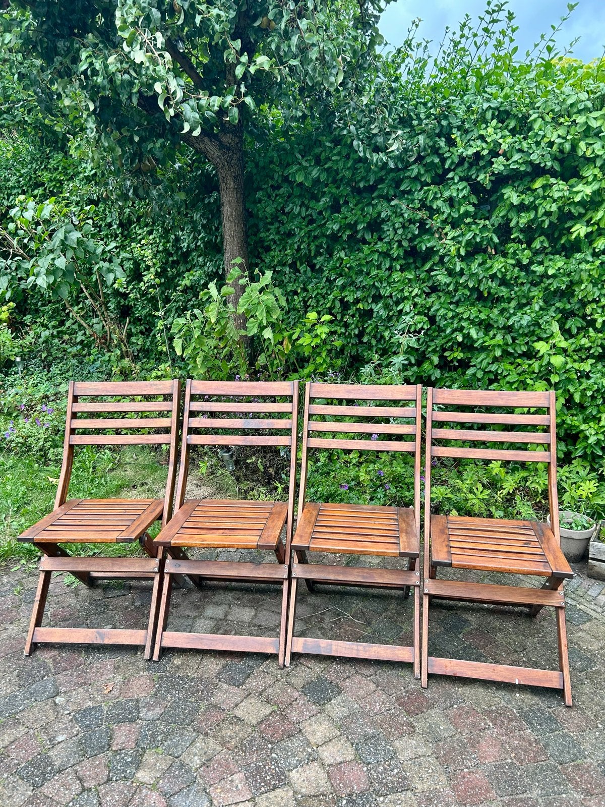 IKEA Nämmarö tuinstoelen (set van 4), Ophalen, Gebruikt, Hout, Inklapbaar