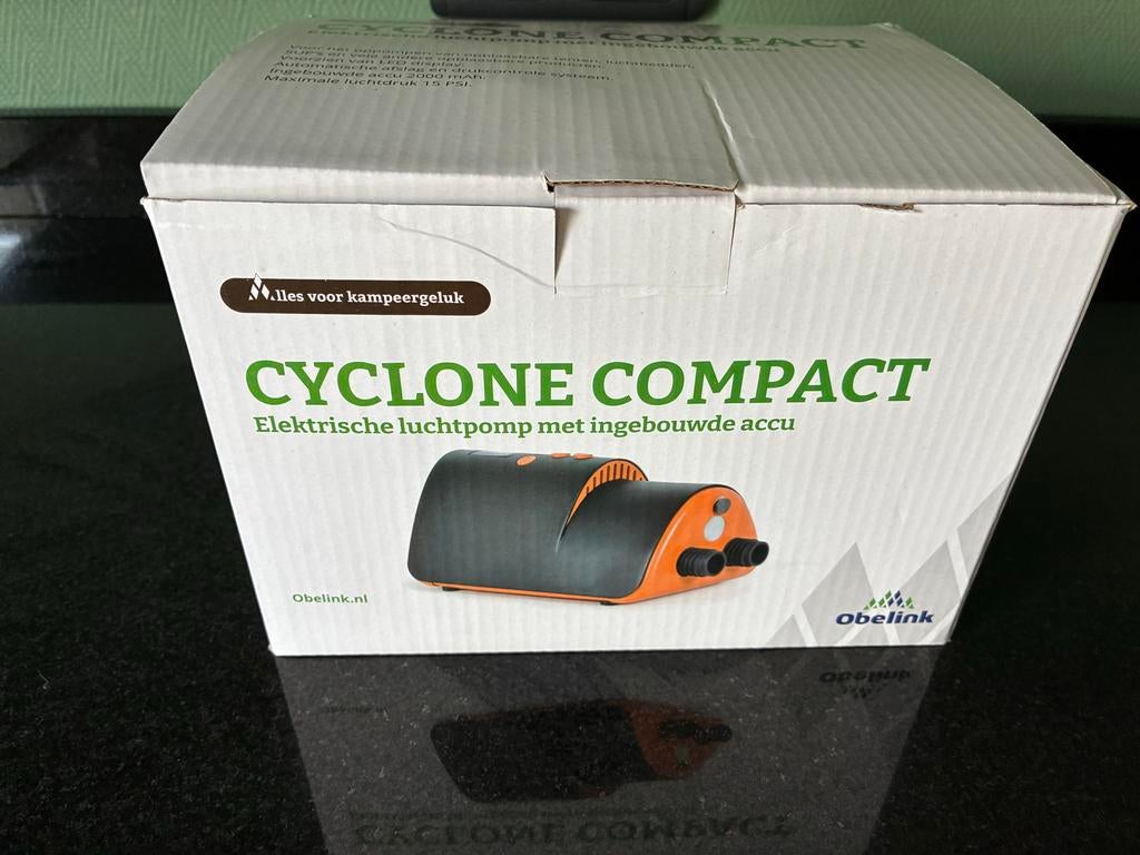 Obelink Cyclone Compact elektrische tentpomp met accu, Ophalen of Verzenden, Nieuw