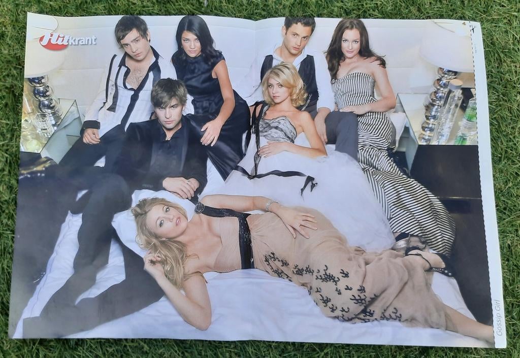 Poster 2x A4 Hitkrant 2008 Gossip Girl / Timor / Marius, Ophalen of Verzenden, Gebruikt, A1 t/m A3, Film en Tv