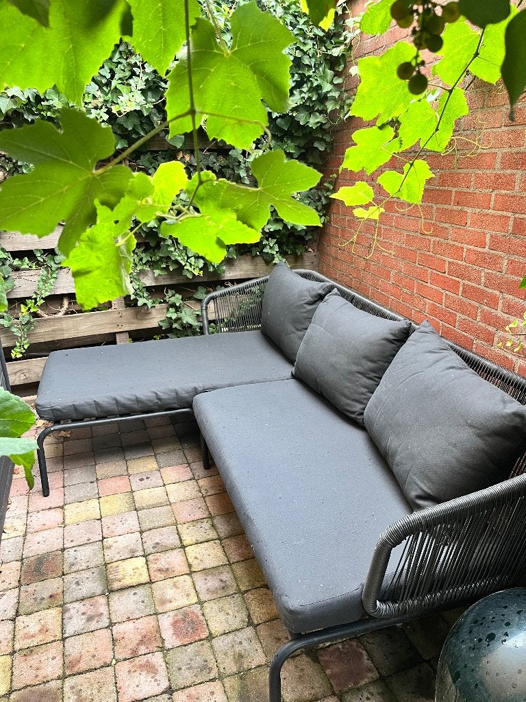 Loungeset Riva Kwantum, Tuin en Terras, Tuinsets en Loungesets, Ophalen, Gebruikt, 3 zitplaatsen, Aluminium