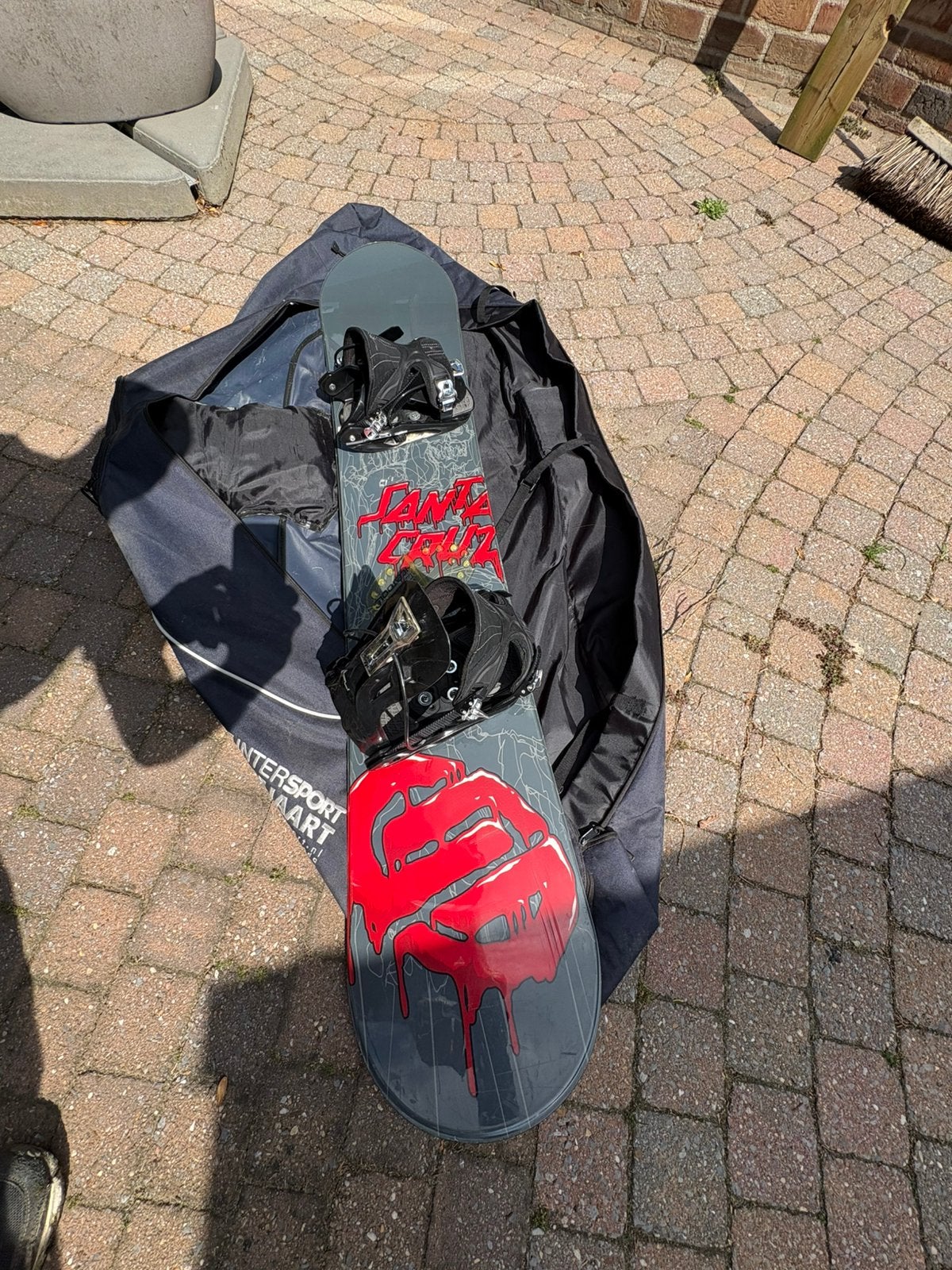 Snowboard plus bindingen broek jas helm bril en schoenen, Ophalen, Gebruikt, Overige typen