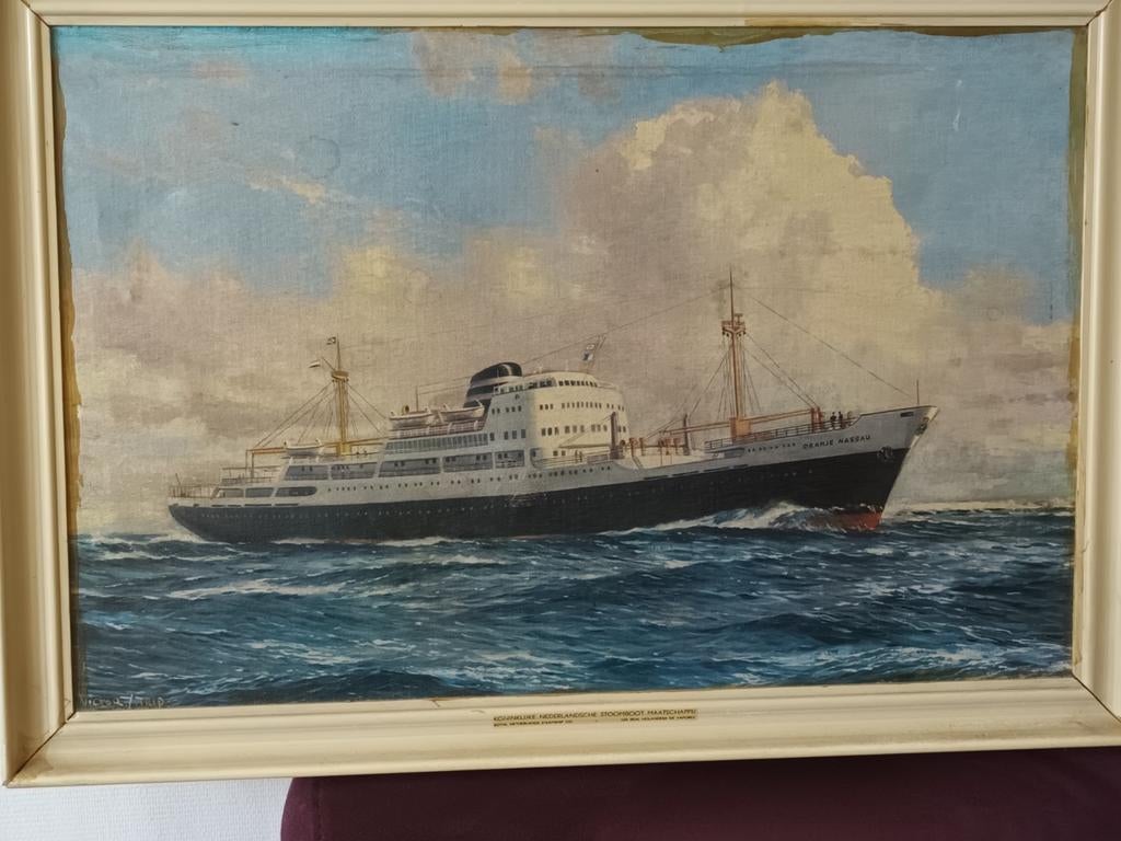 OUDE LIJST ORANJE NASSAU, Verzamelen, Scheepvaart, Ophalen of Verzenden, Gebruikt, Kaart, Foto of Prent