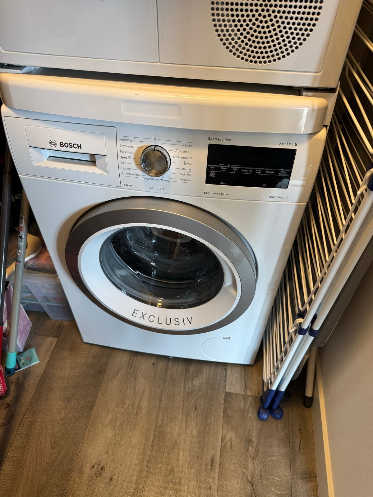 Bosch Serie 6 Exclusiv Wasmachine 8kg, Ophalen, 1200 tot 1600 toeren, Gebruikt, 8 tot 10 kg