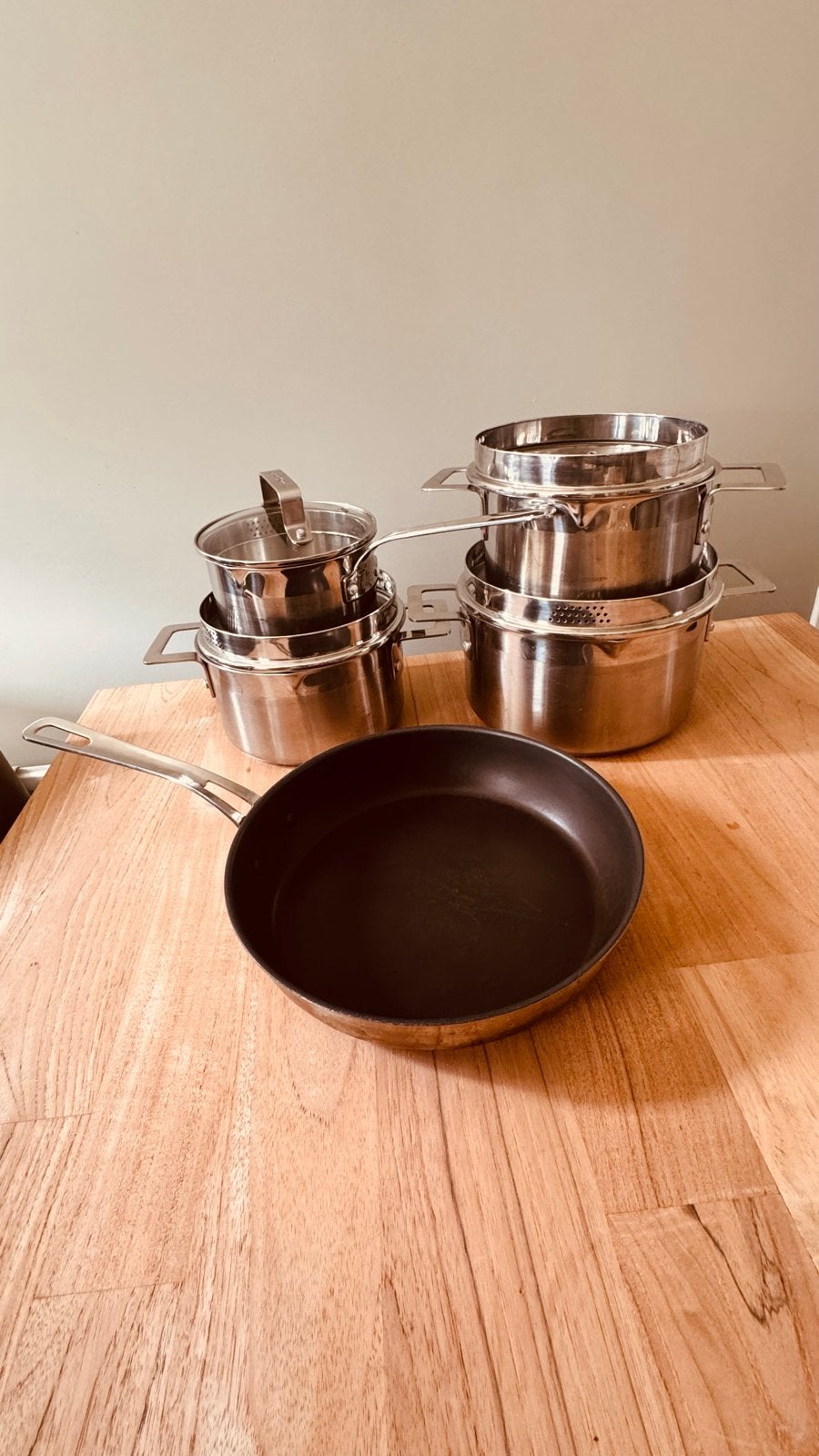 Jamie Oliver complete pannenset nog ZGAN. GAS!, Huis en Inrichting, Keuken | Potten en Pannen, Ophalen, Met deksel, Pannenset