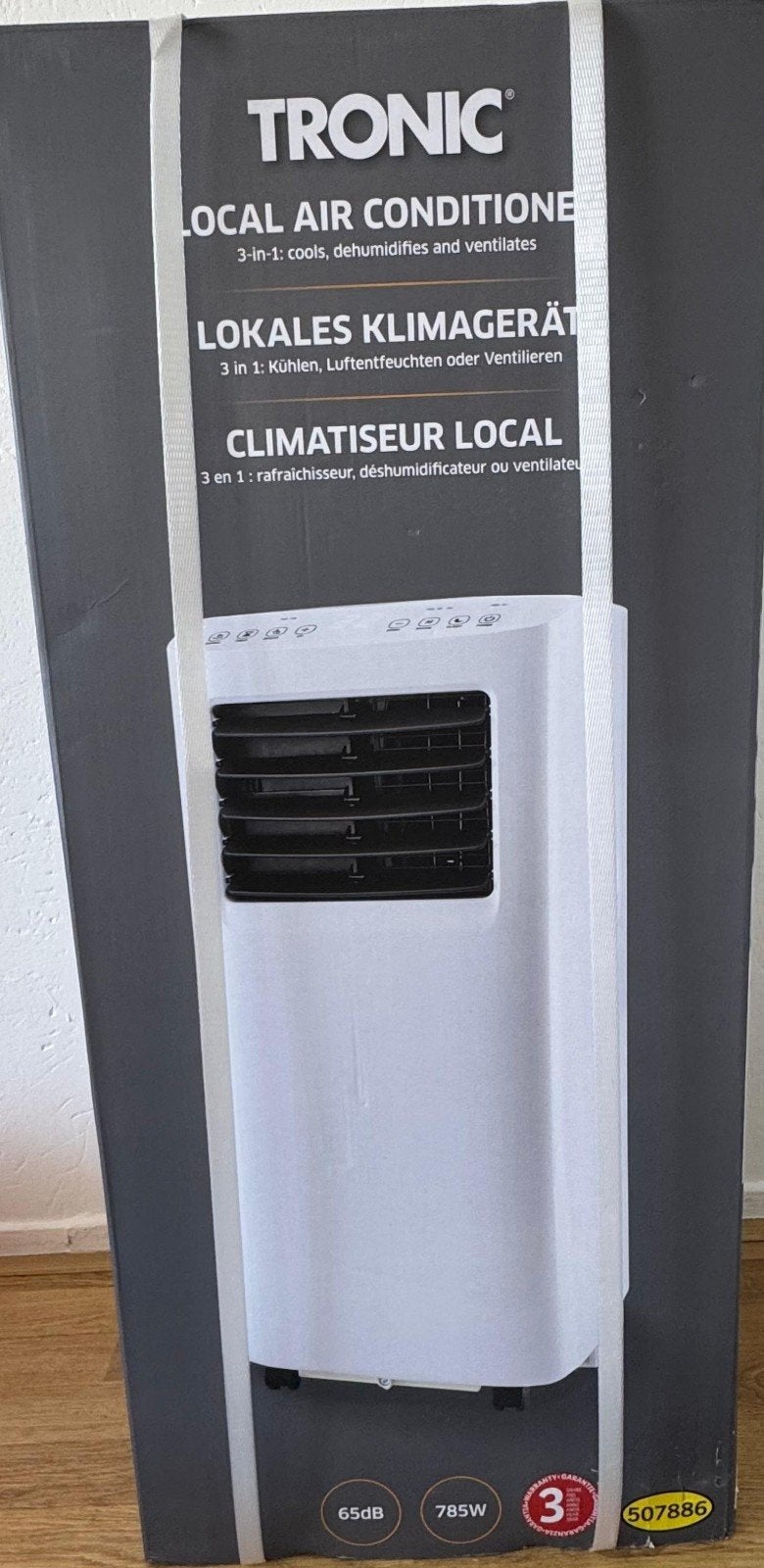 Tronic Mobiele Airconditipner - Nieuw in doos, Ventileren, Nieuw, 3 snelheden of meer, Ophalen of Verzenden