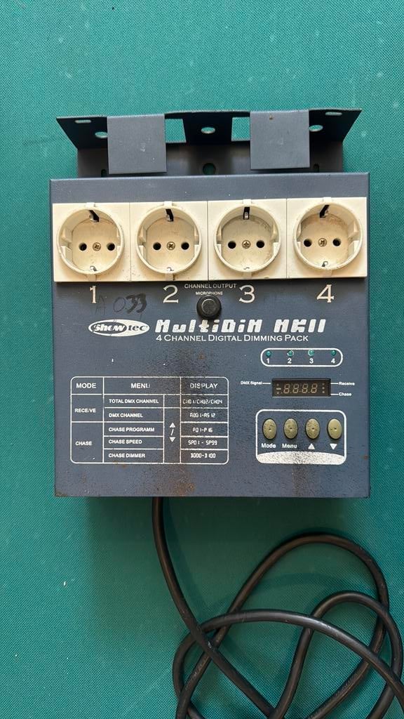 4 CH Showtec DMX dimmer, Ophalen, Licht